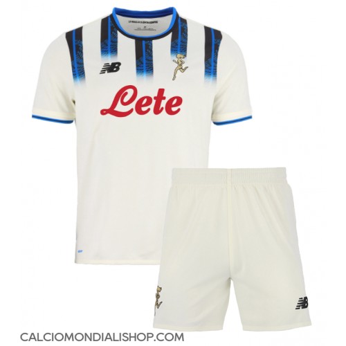 Maglie da calcio Atalanta Seconda Maglia Bambino 2025-26 Manica Corta (+ Pantaloni corti)